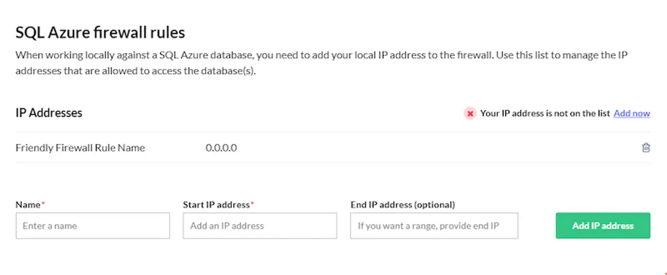 Screenshot Firewall naming in Umbraco Back office