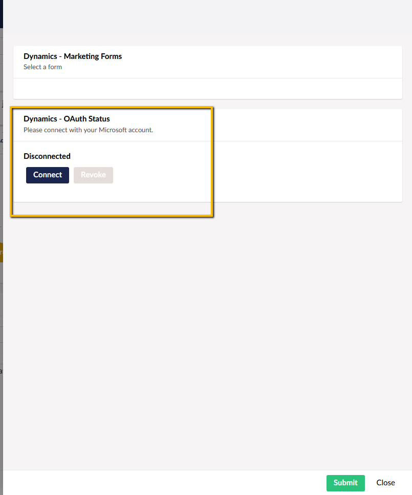 Dynamics 0Auth Status