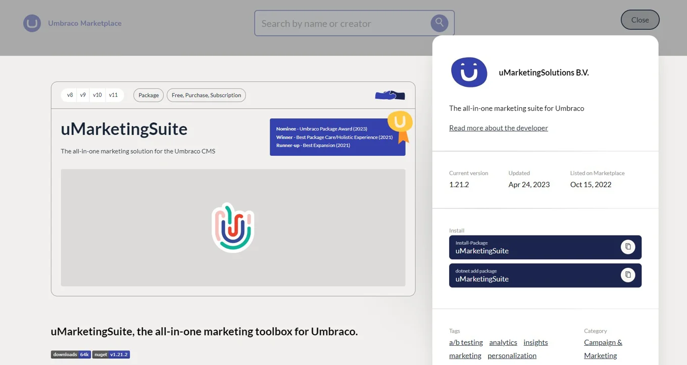 Umbraco Sign In Umbraco Product Update - May 2023