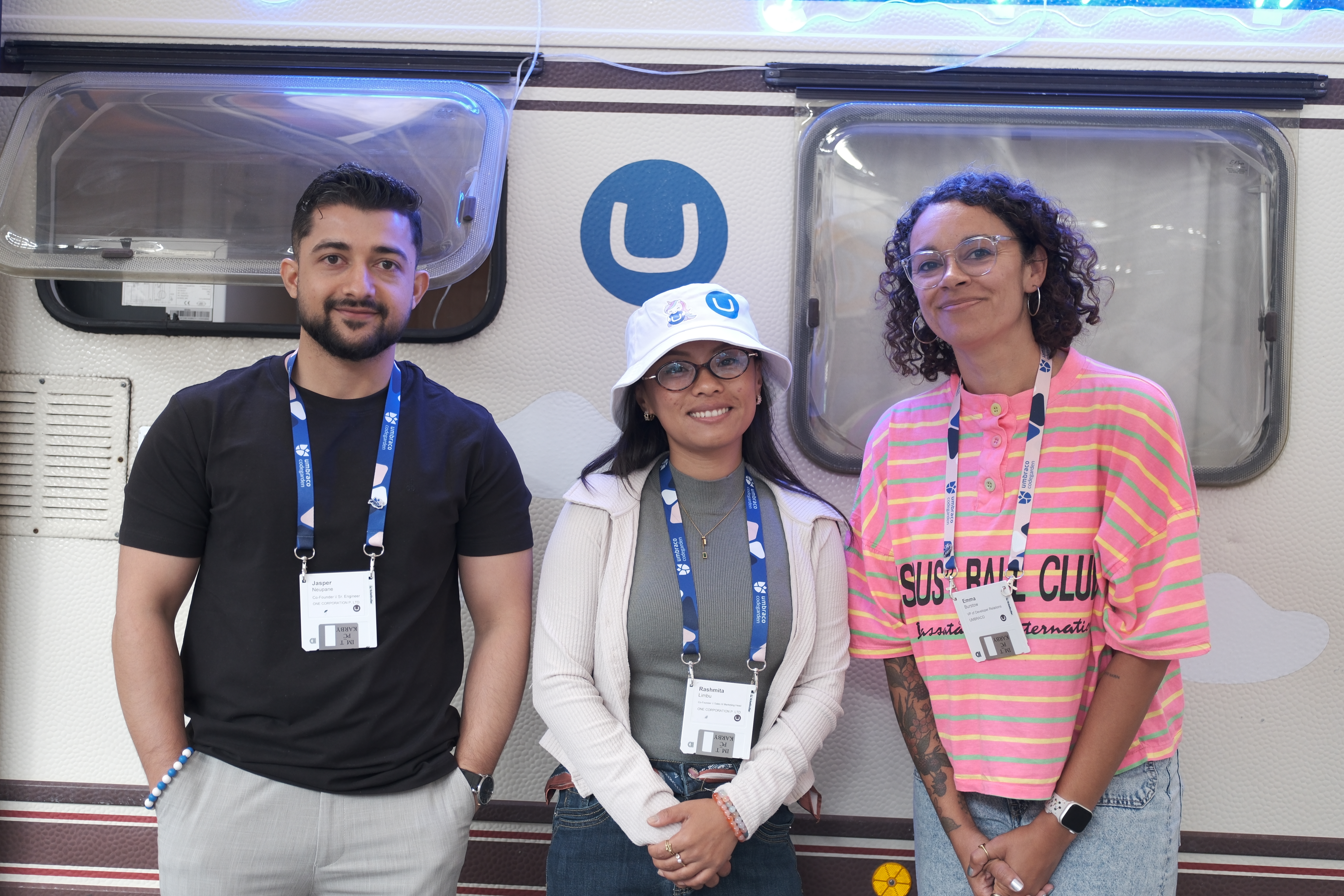 Emma, Rashmita and Jaspar at Codegarden 2026.