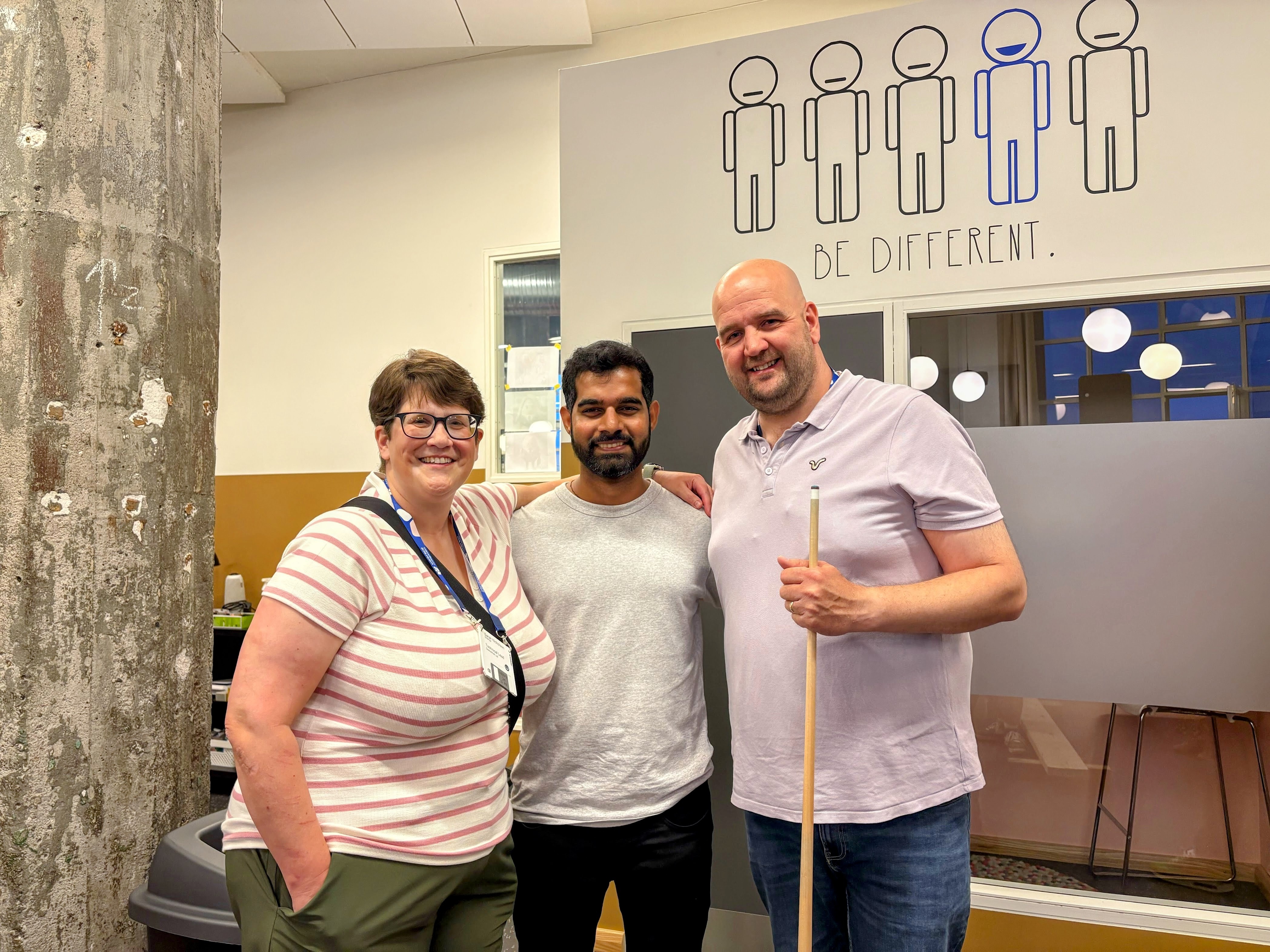 With Paul Seal and Sarah from ClerksWell, Codegarden preparty, 2025