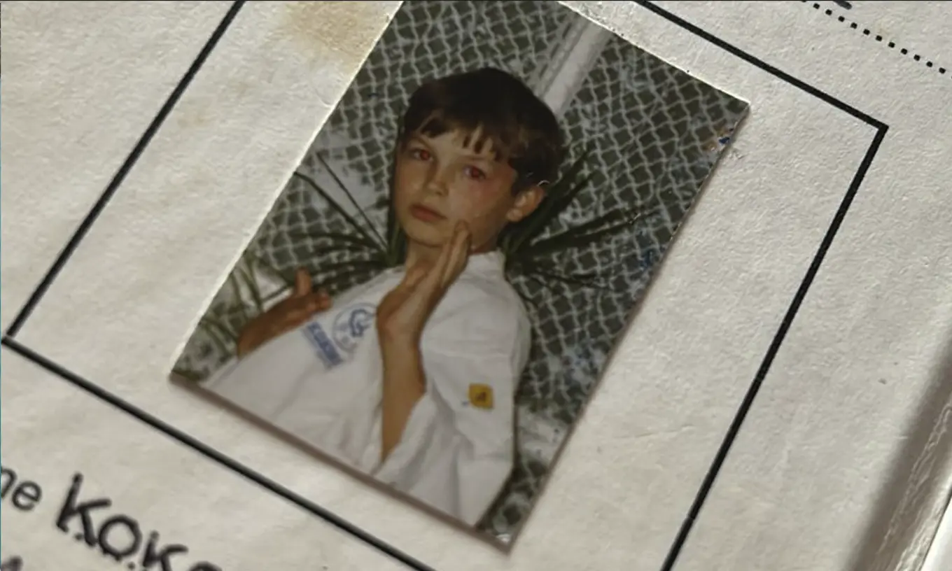 A kid's karate license