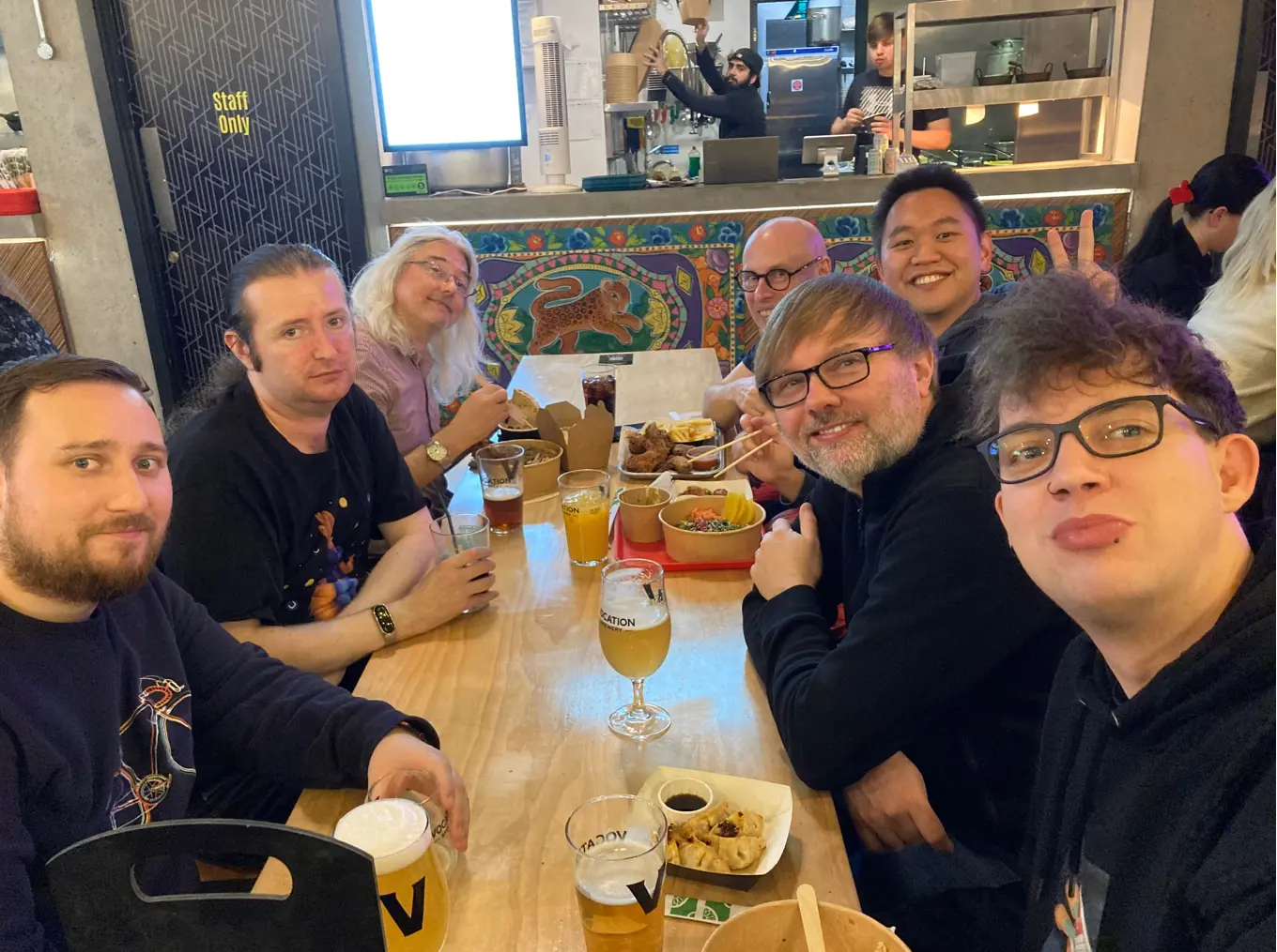 Group of Umbraco developers meeting for a pre-Christmas meal