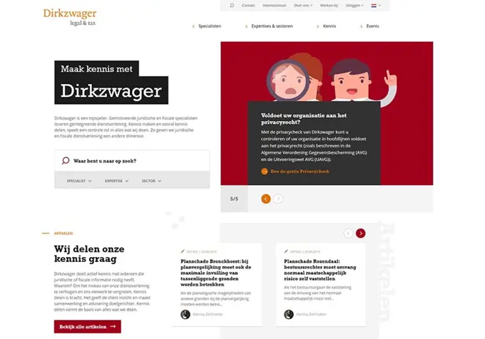 Dirkzwager Umbraco Website
