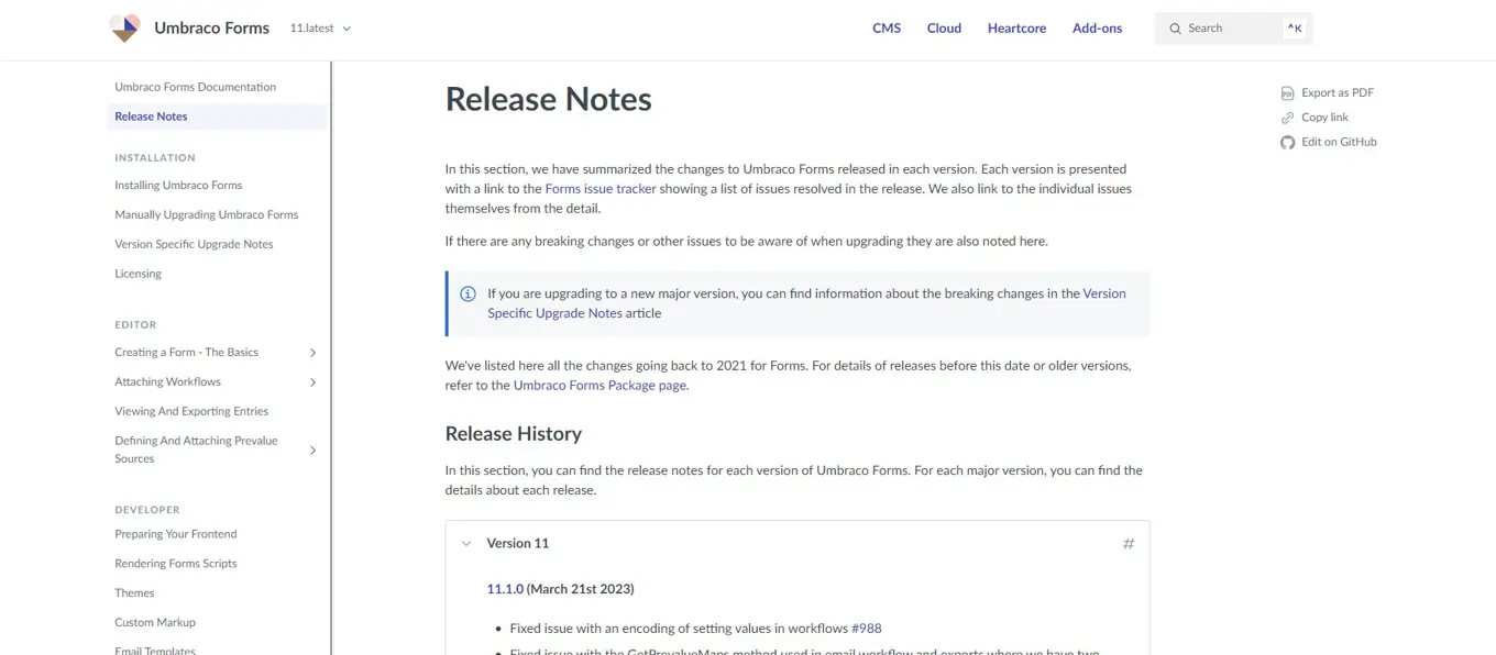 Umbraco Forms - New Release Notes On The Docs Site_1825x800px
