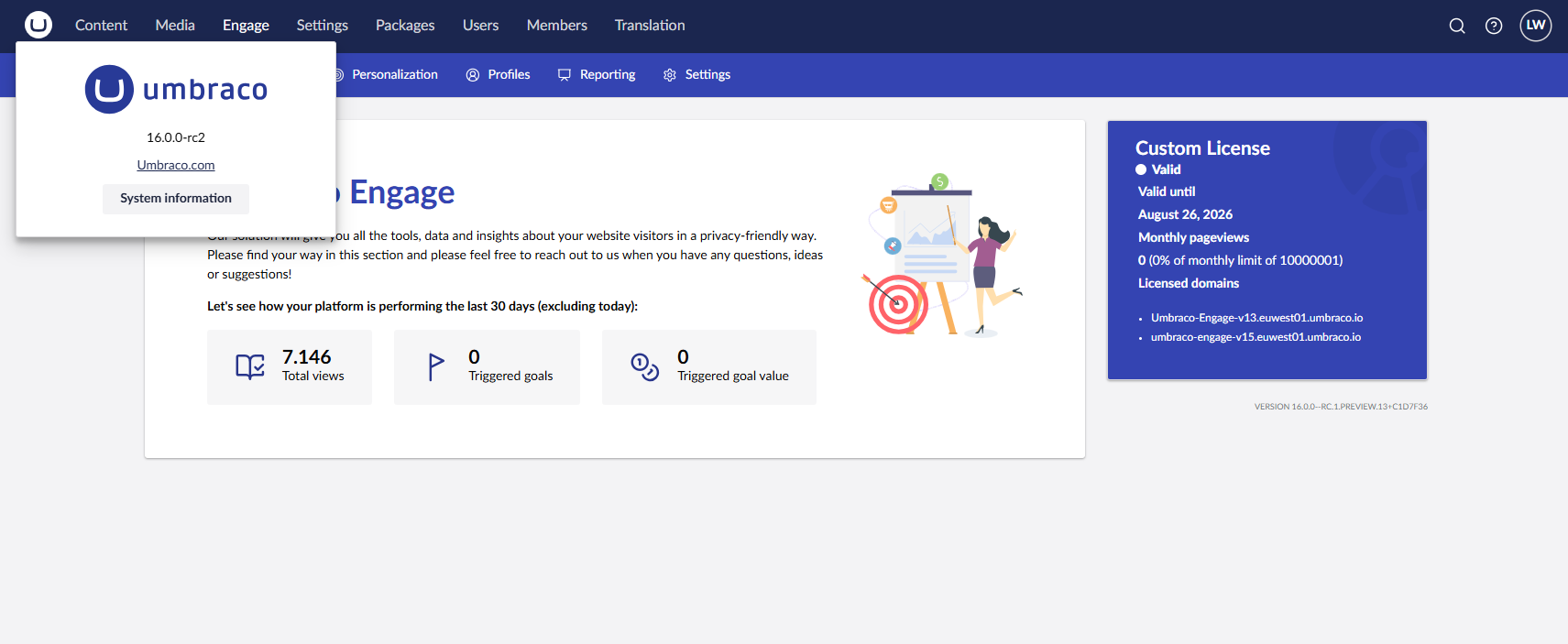 Umbraco Engage 16 New Backoffice