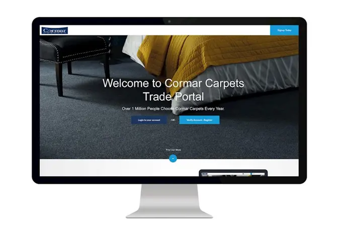 Cormar Carpets Custom Web Portal Solution2