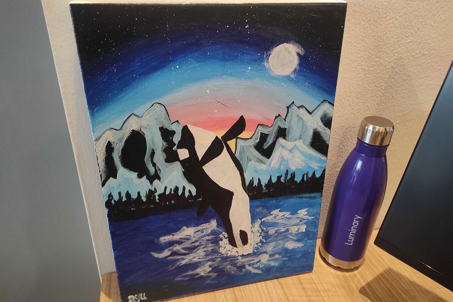 Ayu Laksmita Desk Whale Painting 900X600
