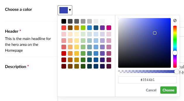 Eyedropper Color Picker Umbraco 8.13RC