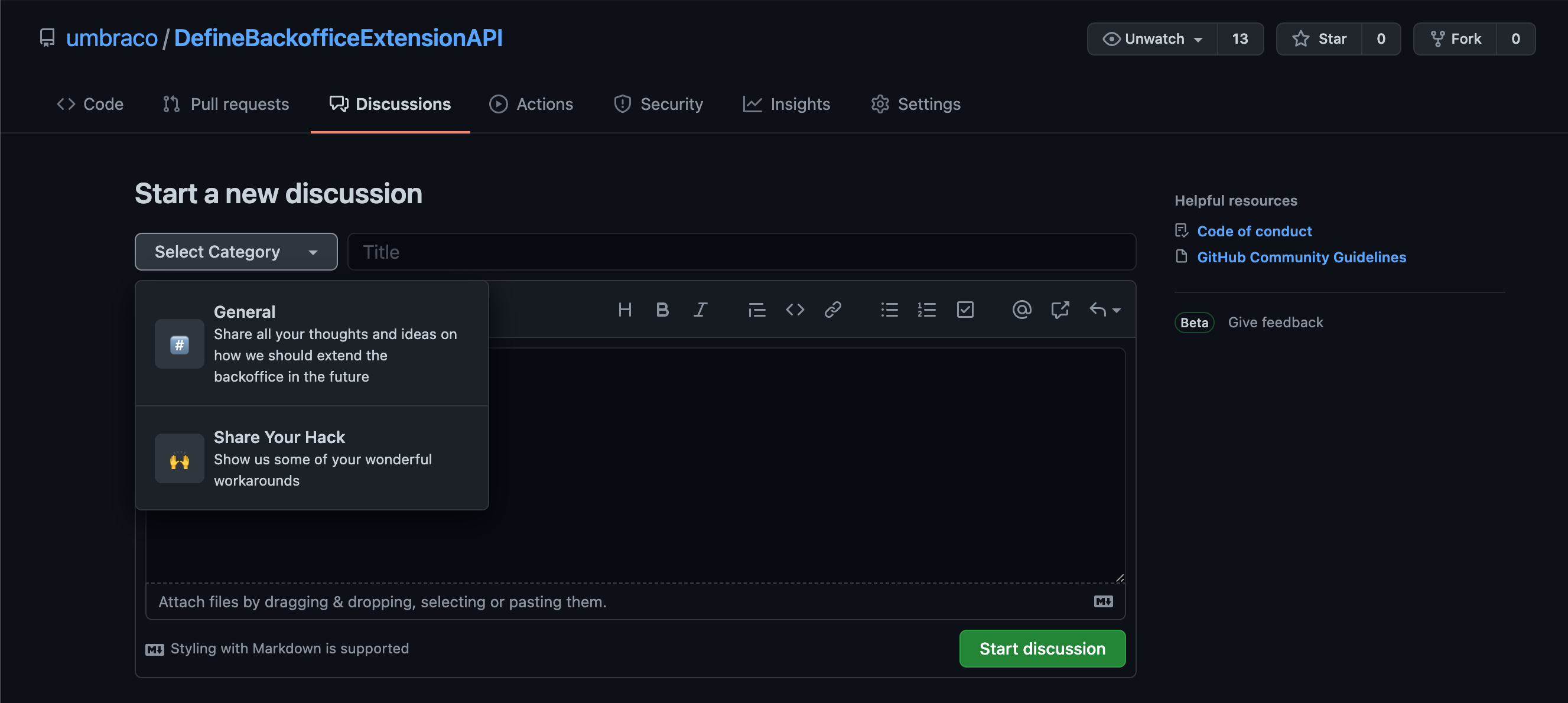 Future Proofing Umbracos Backoffice Part 2 Select Category