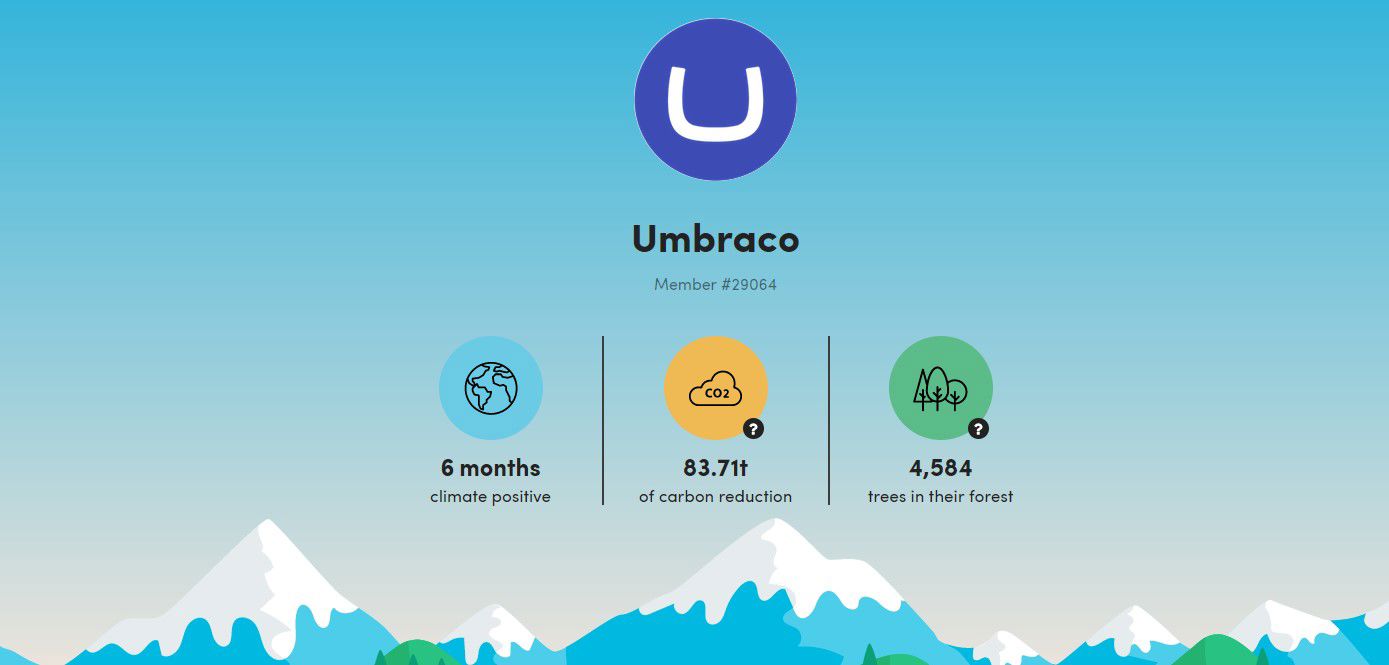 Umbraco 8.17 Planted Trees