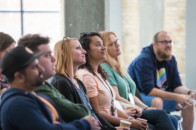 Crowd listening at Codegarden