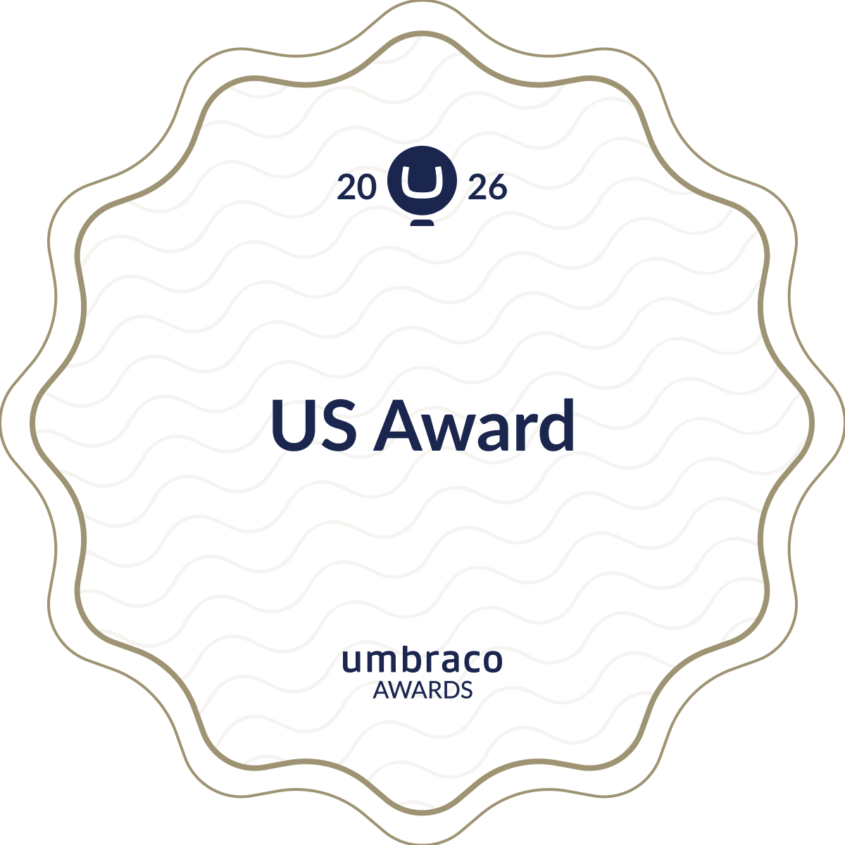 US Award badge with “20 (U) 26” and “US Award” text, plus “umbraco AWARDS” at bottom