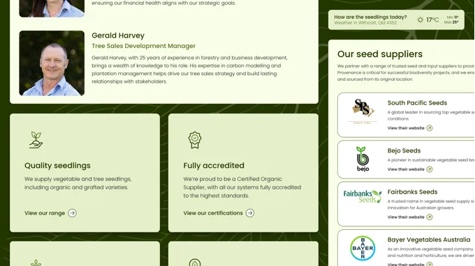 Withcott Weathert Withcott Seedlings Grows a Modern Website with Umbraco