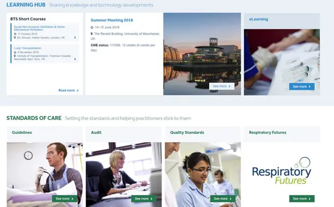 British Thoracic Society Screenshot