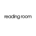 Reading room text on a white background