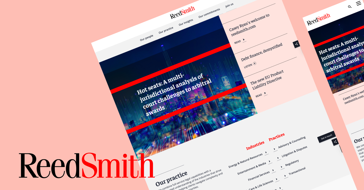 Case Study: Reed Smith 91% faster mobile performance with Umbraco