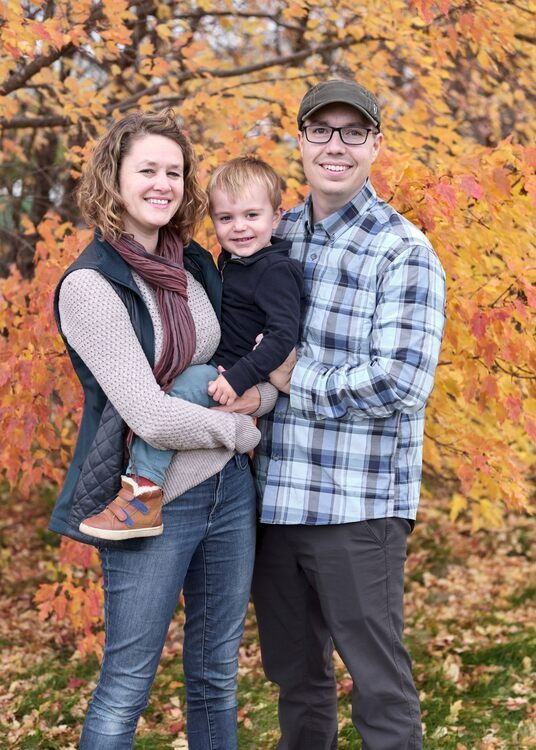 Mike Allen with his family