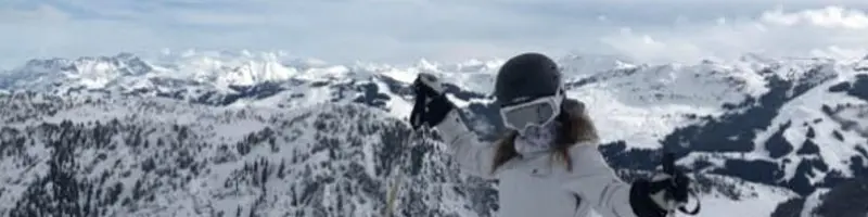 Patricia skiing in Austria