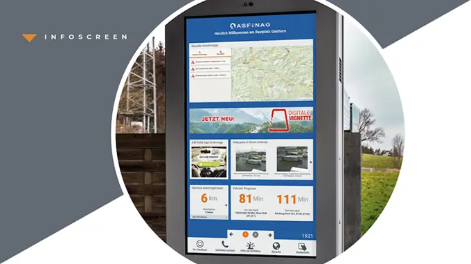 Asfinag Smart Infoscreen
