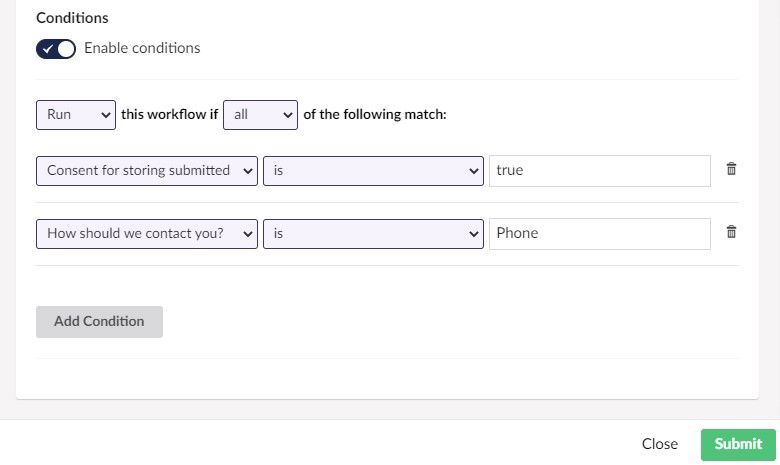 Umbraco Forms 10.1 Conditional Workflows 796X468px