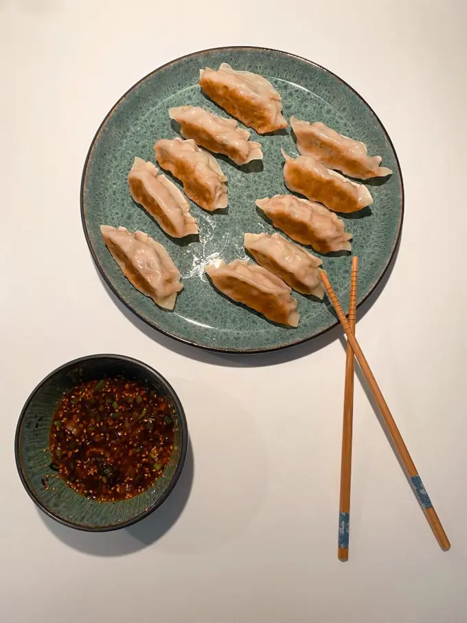 Chinese dumplings made by Oana