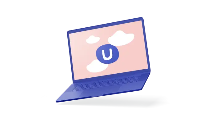 Laptop with Umbraco logo