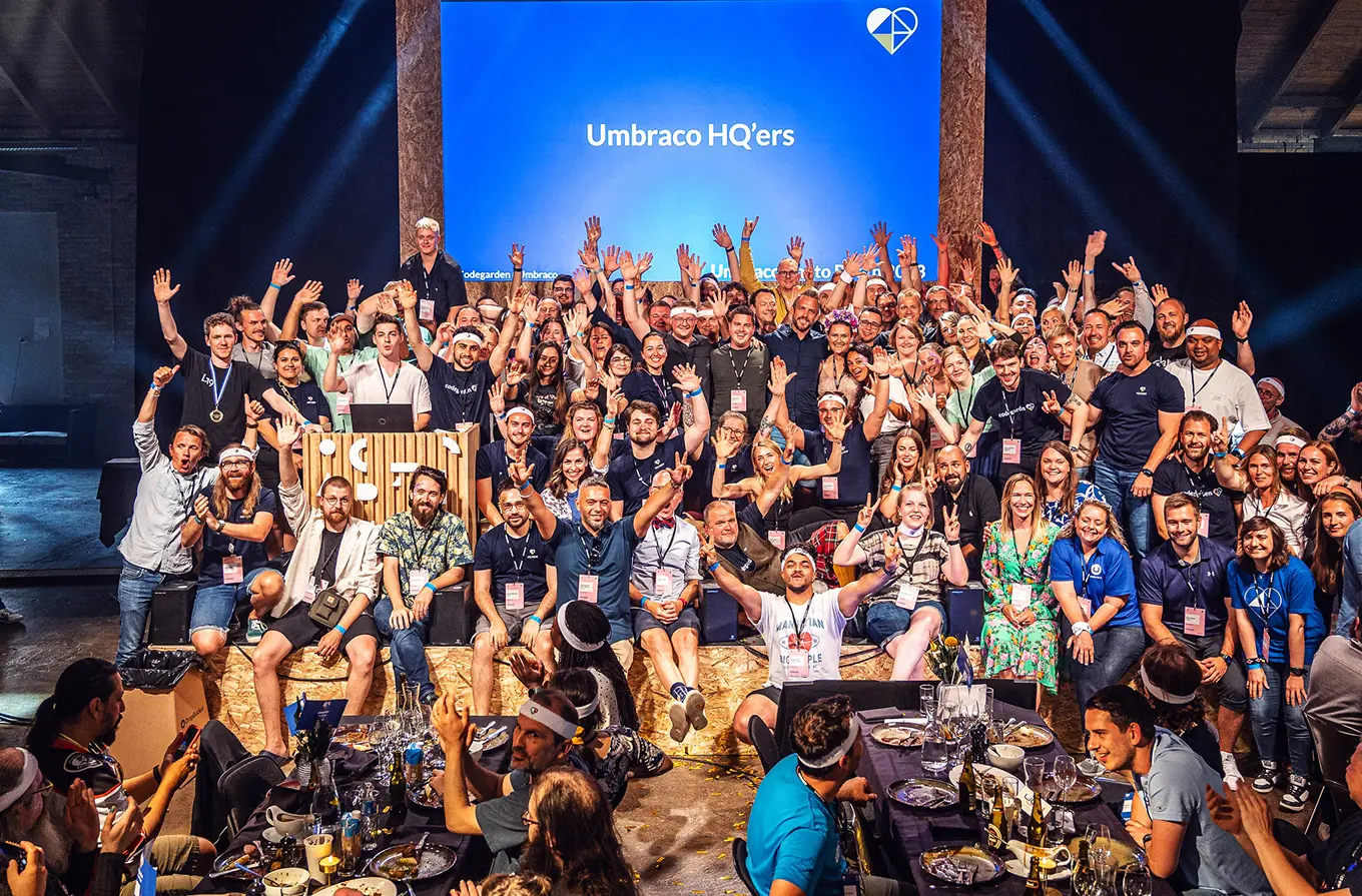 HQers on the stage at Codegarden