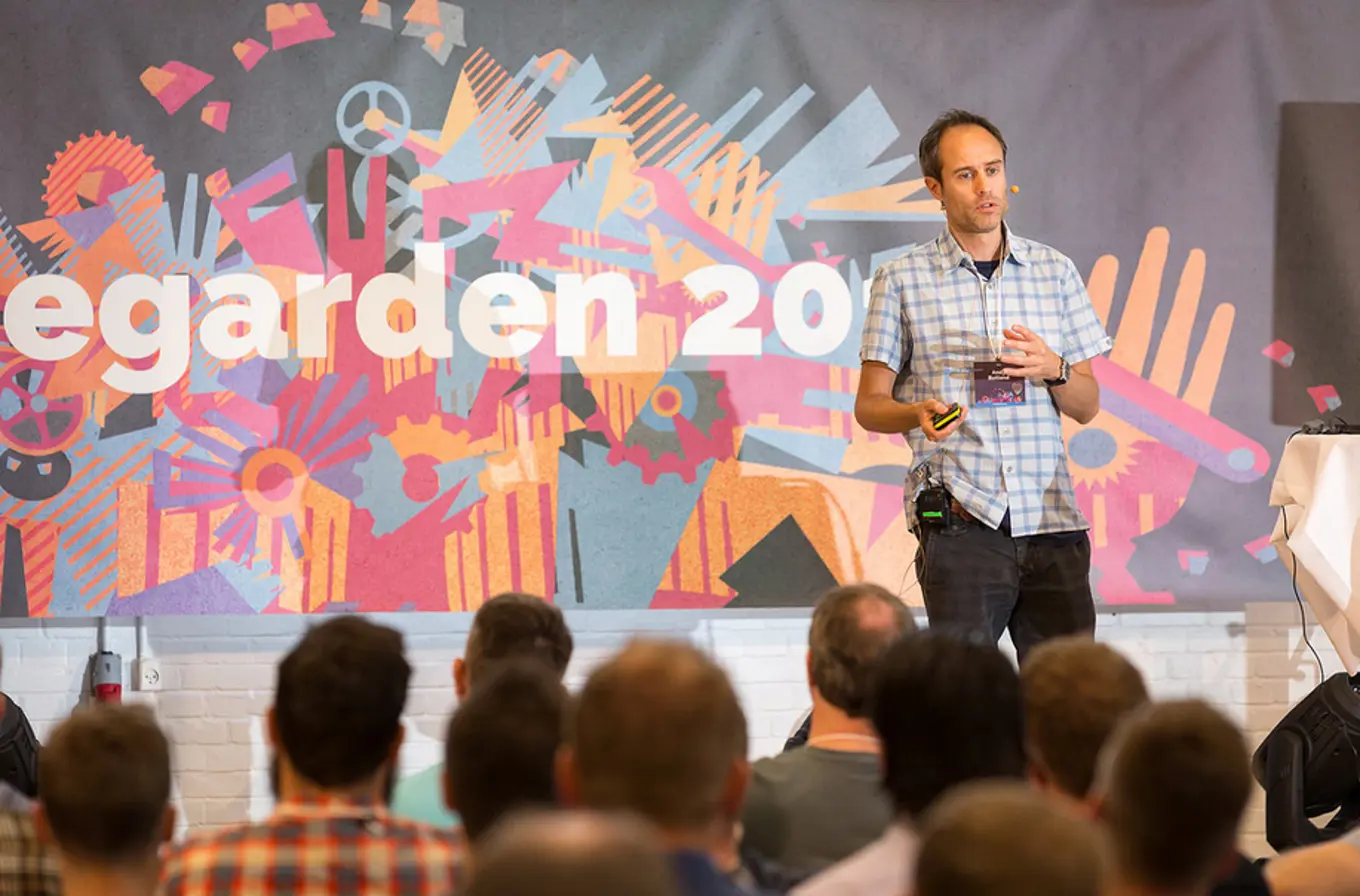 Here I am speaking at Codegarden all the way back in 2014!