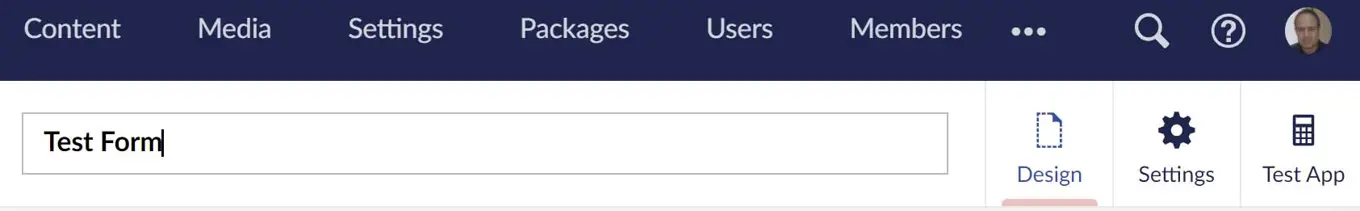 Umbraco Forms 9.2 Content App 1685X251px