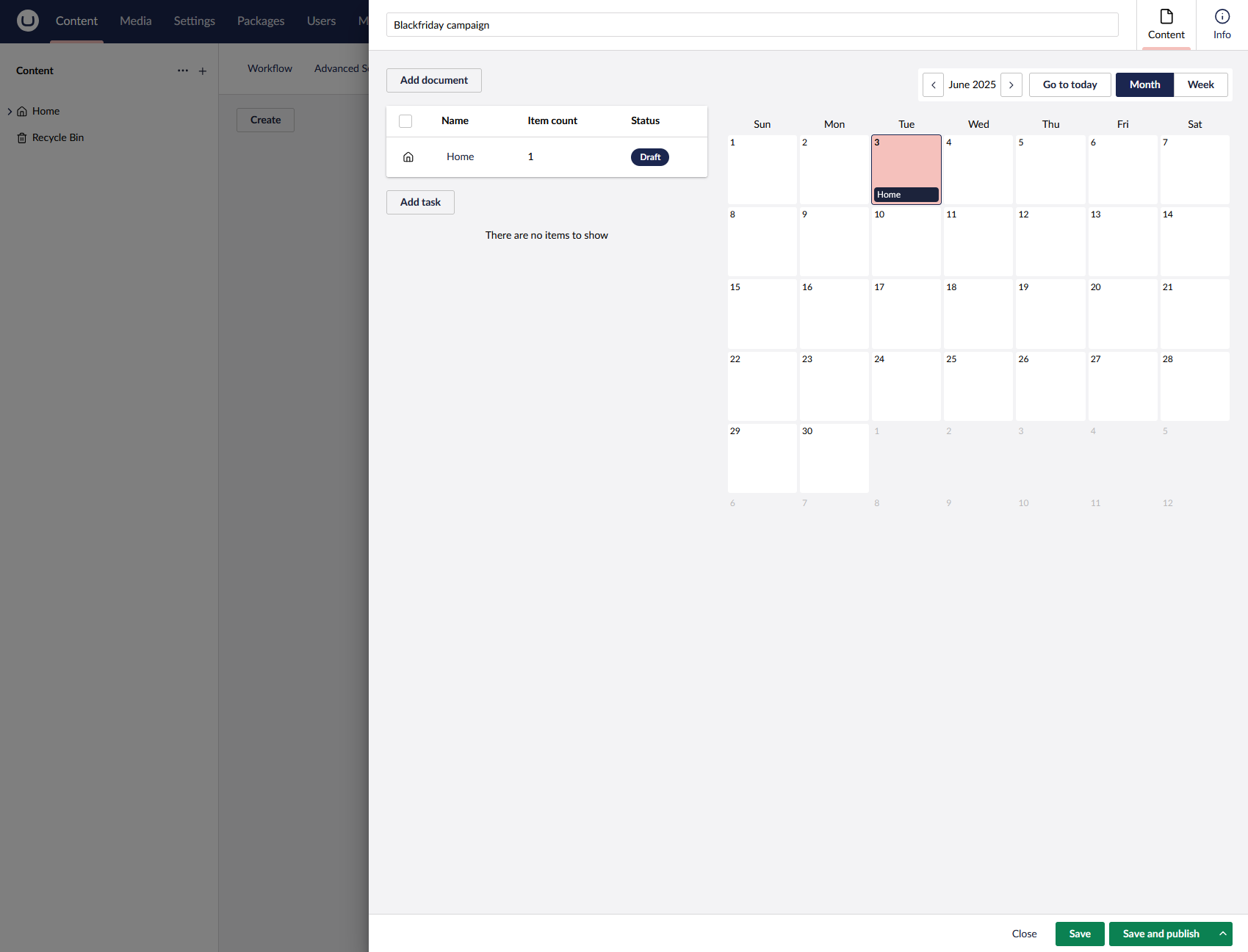 Umbraco Workflow Scheduling