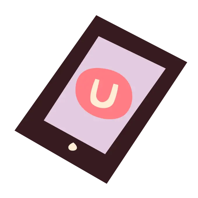 Tablet with Umbraco logo