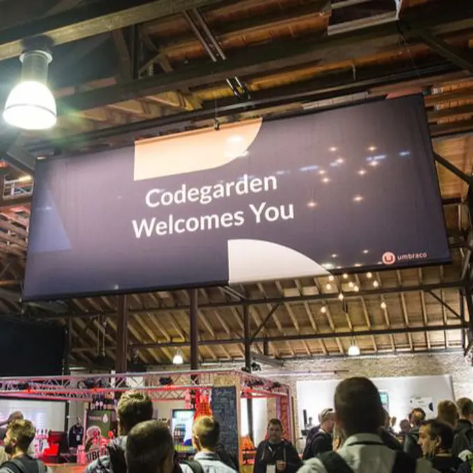 Welcome sign at Codegarden