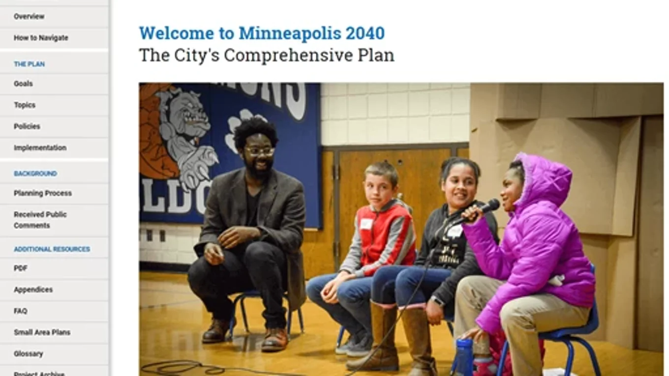 Minneapolis2040 Front Page