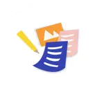 Pen and papers icon