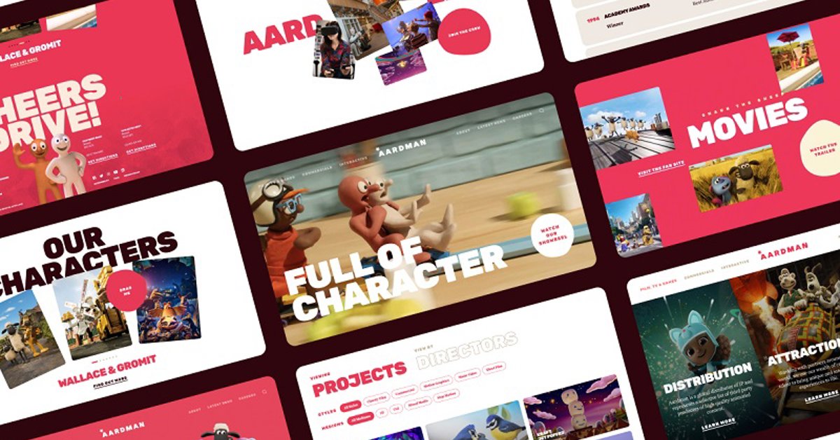 Aardman - Website for the Award winning animation studio