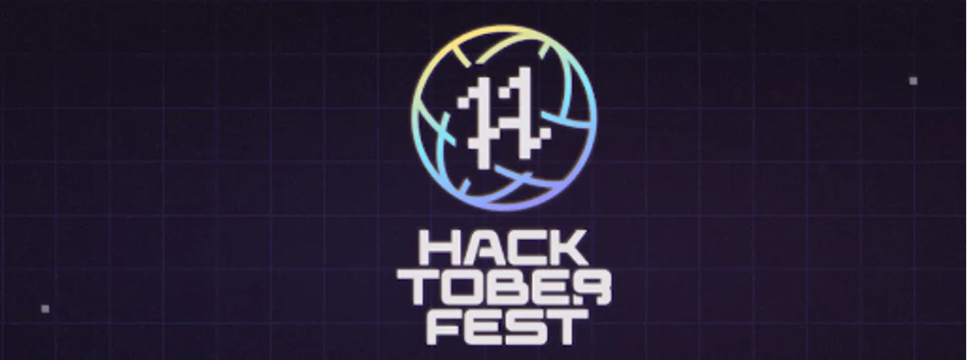 Hacktoberfest logo, a globe-like logo with 11 in the centre.