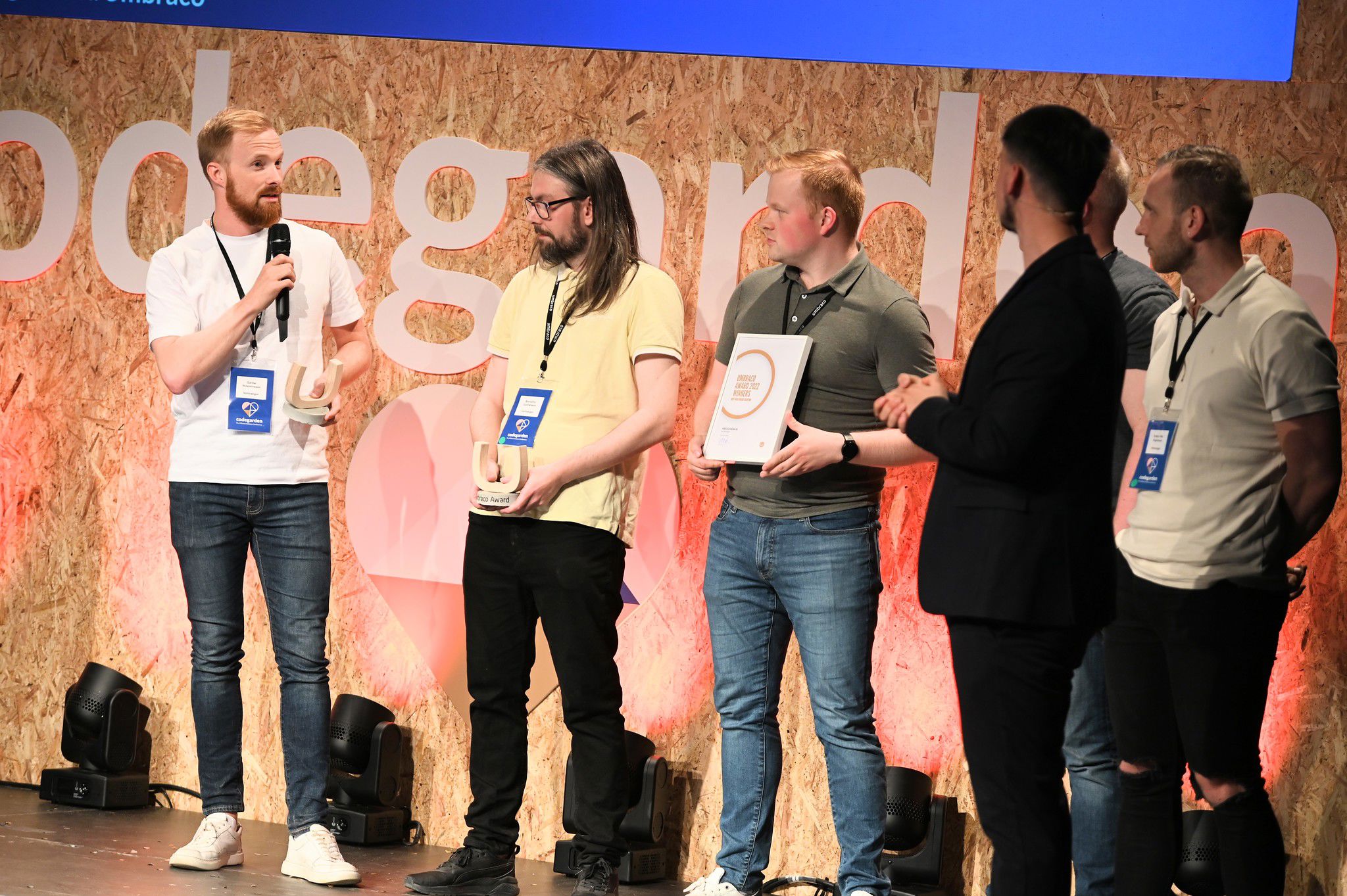 Picture of Umbraco Awards 2022 on stage