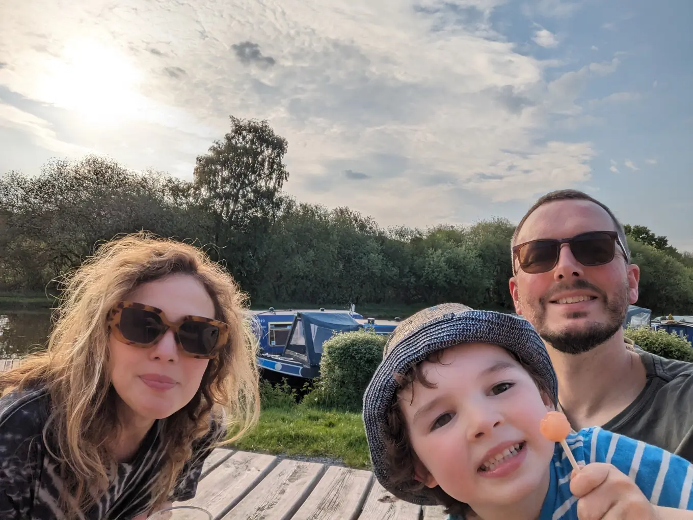 Adam Prendergast with his family