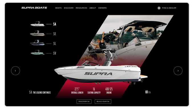 Umbraco Supra Homepage