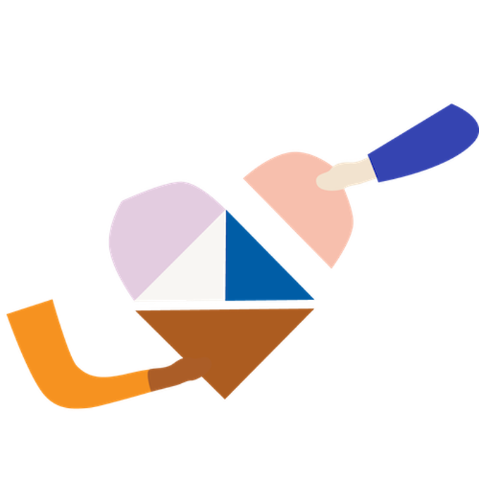 Umbraco community icon being assembled