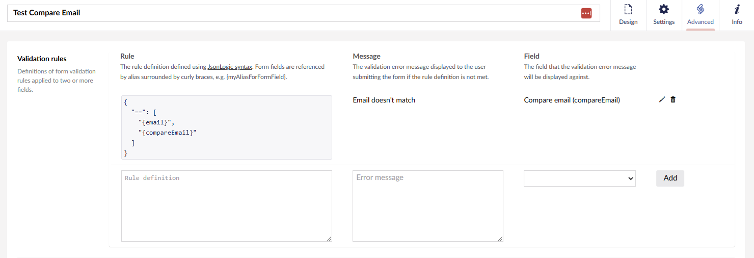 Umbraco Forms Advanced Validation 1480X506px