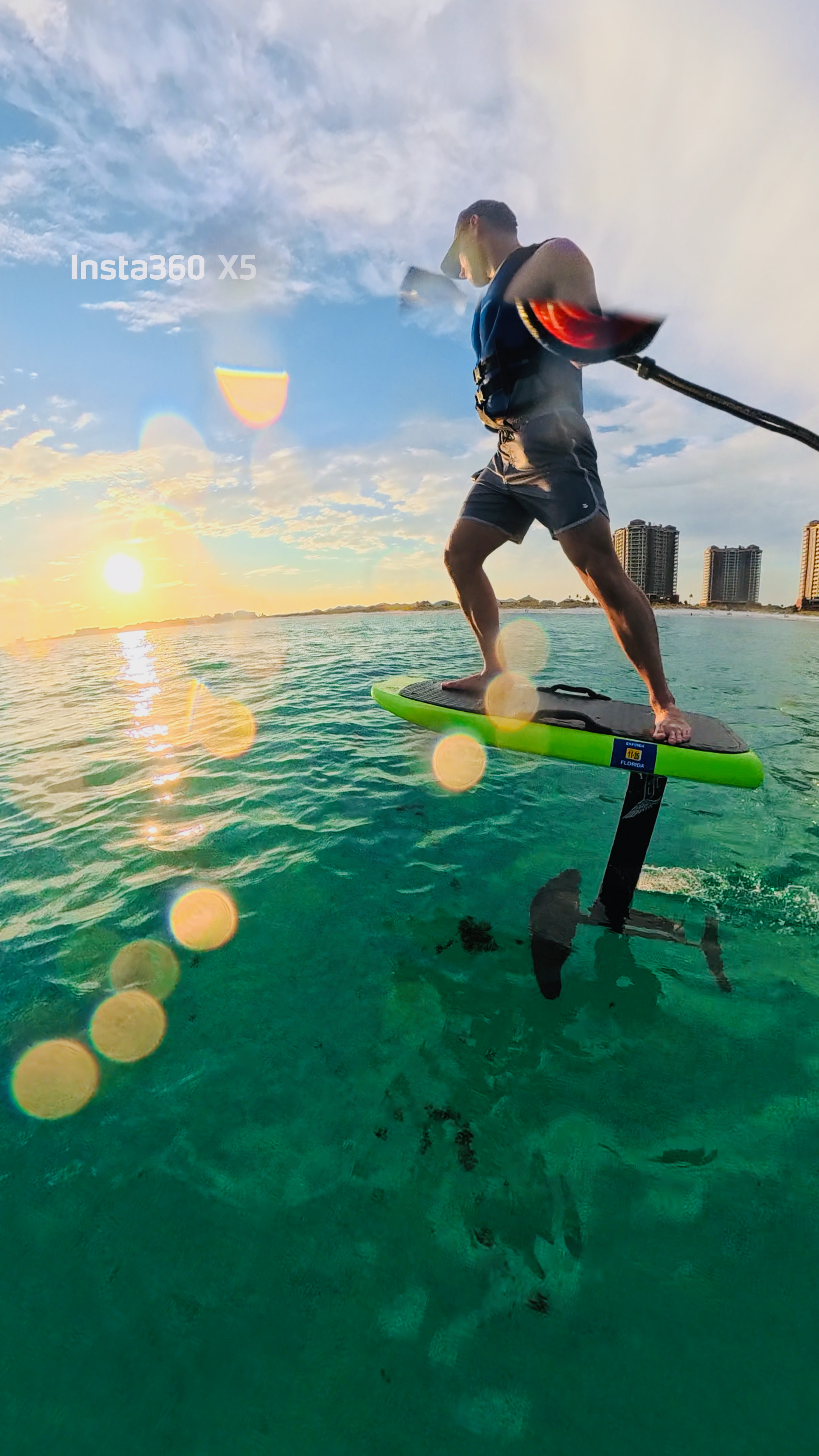 Ben on an eFoil at Pensacola Beach