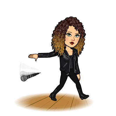 Busra Bitmoji dropping mic