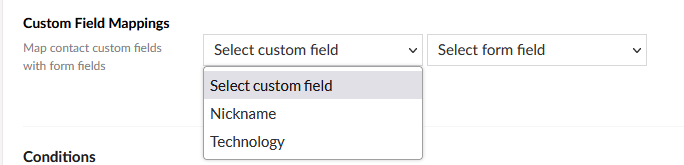 Active Campaign Custom Fields Mapping