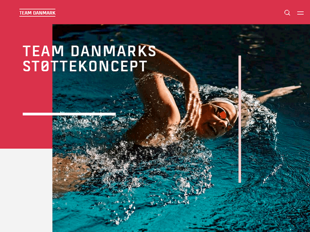 Team Danmark Website Screenshot