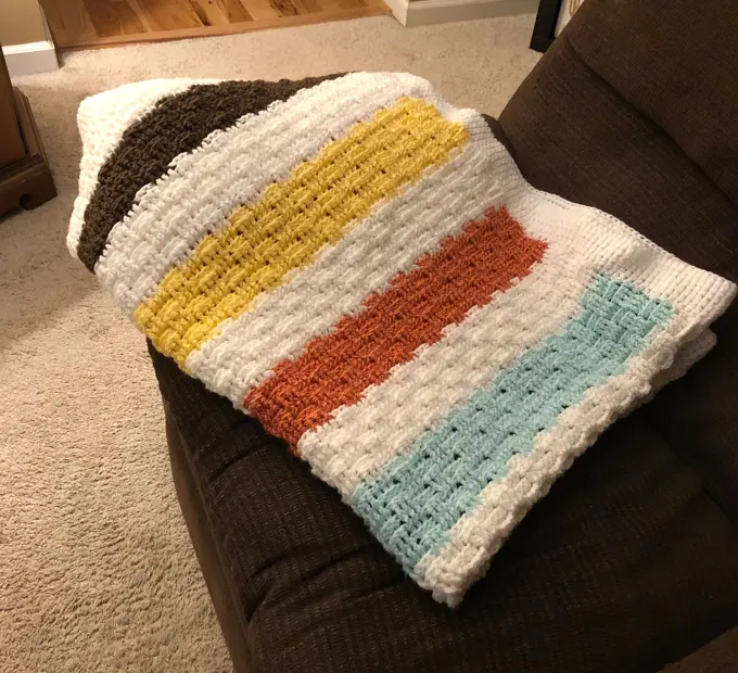 Allen's crochet baby blanket