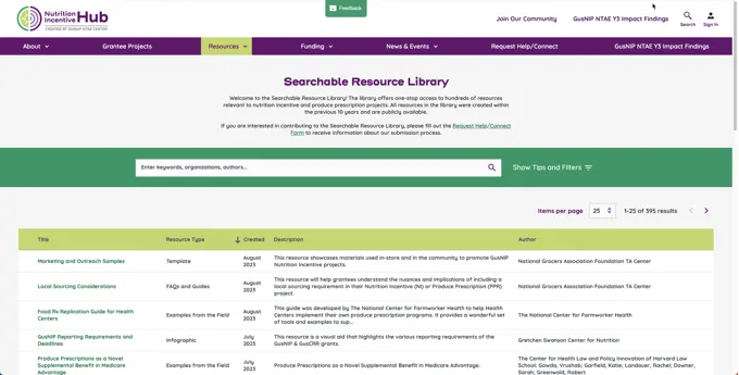 NI Hub Searchable Library