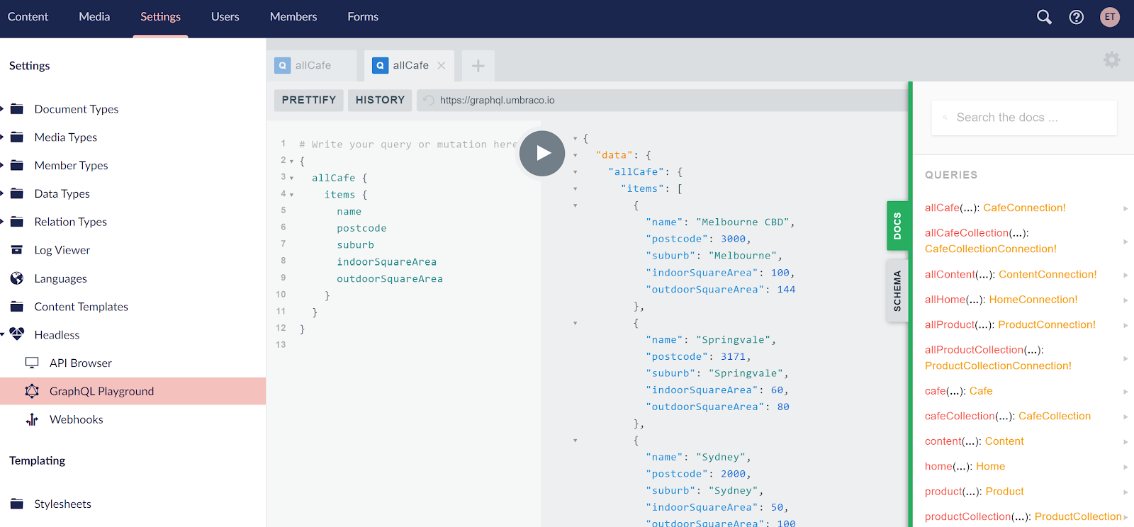 Graph Ql Playground