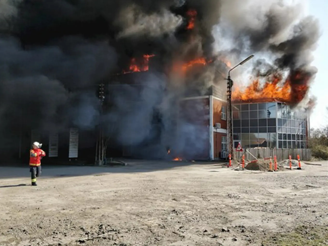 S Kottal Office On Fire